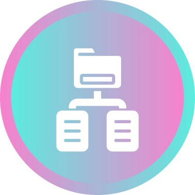 Belge Sınıflandırma Web simgesi vektör illüstrasyonu