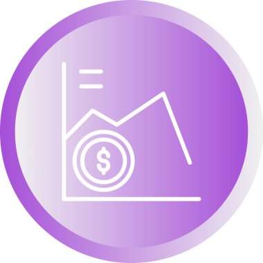 Pazar Kaybının illüstrasyon simgesi