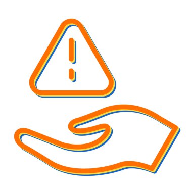 Risk. Web simgesi basit illüstrasyon