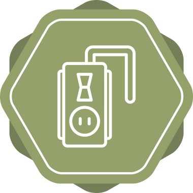 Soket. Web simgesi basit illüstrasyon