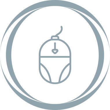 bilgisayar fare vektör simgesi, basit illüstrasyon 