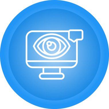 Görsel Tasarım Web simgesi vektör illüstrasyonu