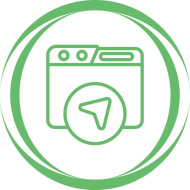 Web Sitesi Seyrüsefer Simgesi Beyaz Arkaplanda İzole Edildi 