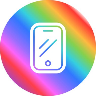 Akıllı telefon. Web simgesi basit illüstrasyon 