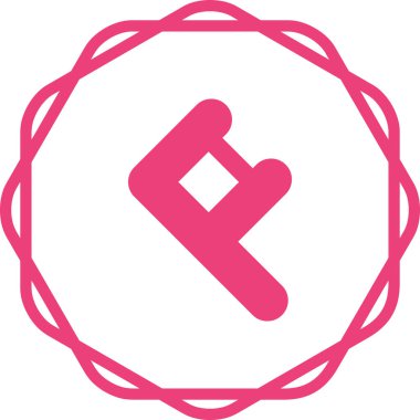 Diş ipi simgesi, basit tarzı