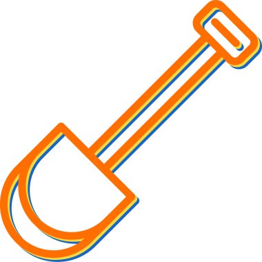 Web simgesi kürek, illüstrasyon vektör           