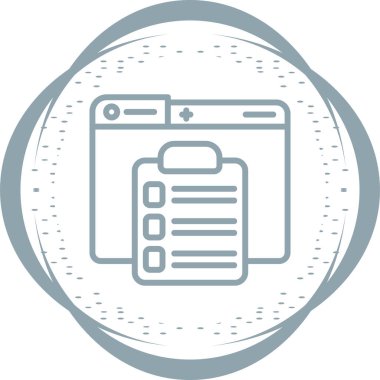 Checklist icon, vector illustration simple design