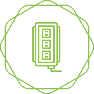 soket simgesi web basit illüstrasyon