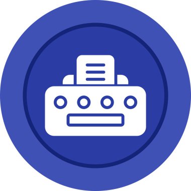 Yazıcı. Web simgesi basit tasarım