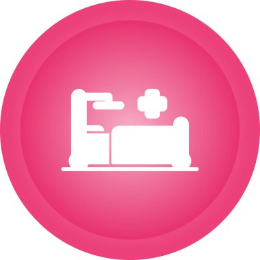 yatak ağı simgesi, basit vektör illüstrasyonu