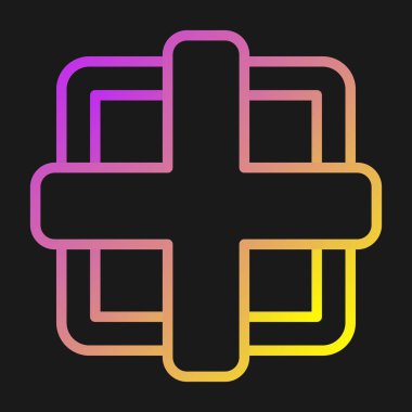 Web tasarımı için kenar simgesi, ayırıcı satır vektör işareti 