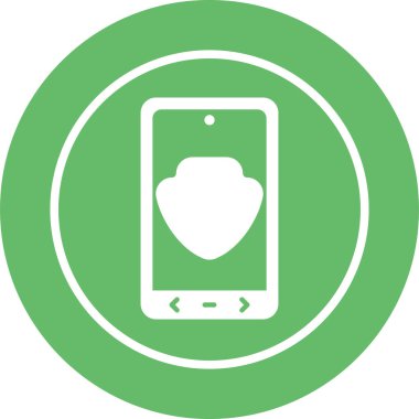 Vektör illüstrasyon telefon koruma simgesi