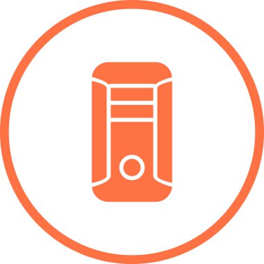 Bilgisayar kılıfı Pc satır simgesi. mobil konsept ve web tasarımı için doğrusal stil işareti. cpu kule kutusu anahat vektör simgesi. Sembol, logo illüstrasyonu. Vektör grafikleri