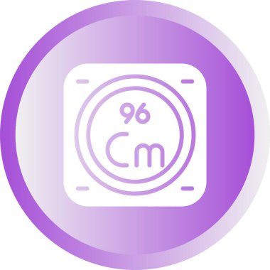 Kimyasal Element Web simgesi vektör çizimi