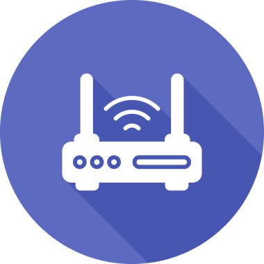 WiFi yönlendirici kutsal kişilerin resmi, vektör çizim     