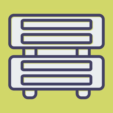 Sunucu web simgesi, vektör çizim