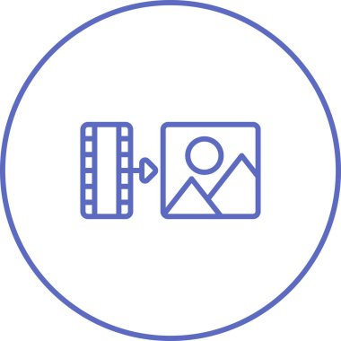 Görüntü simgesi, vektör illüstrasyonu