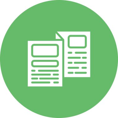 Broşür simgesi, vektör illüstrasyonu basit tasarım