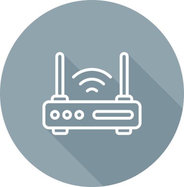 WiFi yönlendirici kutsal kişilerin resmi, vektör çizim     