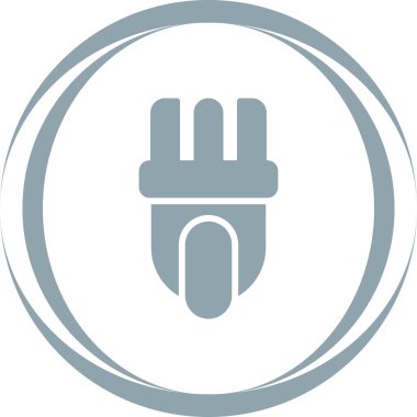 elektrik prizi simgesi. Web illüstrasyonu
