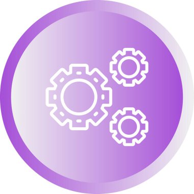 dişli web simge vektör çizim 