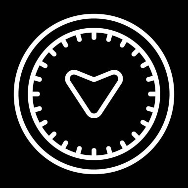 pusula web simgesi tasarımı çizimi