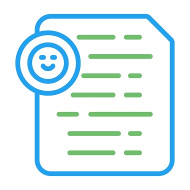 Belge Emoji Web simgesi vektör illüstrasyonu ekle