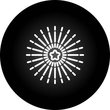 Havai fişek web simgesi, basit vektör illüstrasyonu 