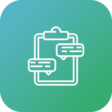 Konuşma baloncuklu pano, vektör illüstrasyonu 