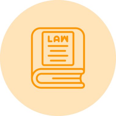 Hukuk kitabı simgesi vektör özeti çizimi