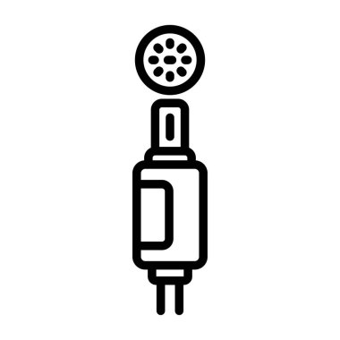 elektrik prizi simgesi. Web illüstrasyonu