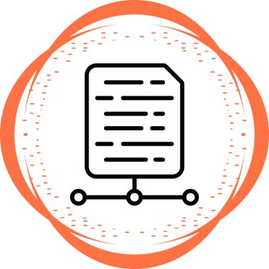 Dosya biçim simgesinin vektör illüstrasyonu 