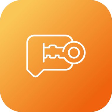 Sohbet balonu simgesi, vektör illüstrasyonu basit tasarım