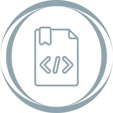 Web simgesi kodlama, illüstrasyon vektör