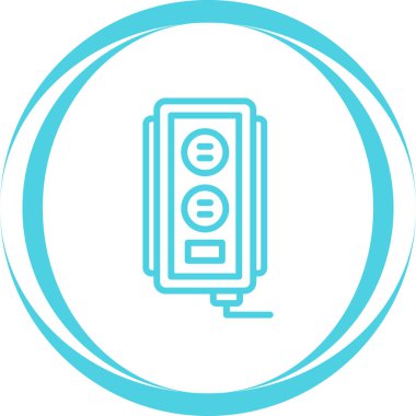 soket simgesi web basit illüstrasyon