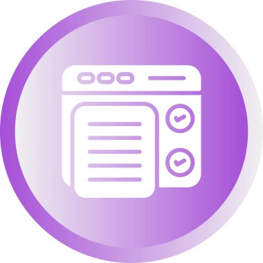 Yazılım Test Simgesi, Beyaz Konsepti İzole Edildi 