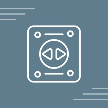 Soket. Web simgesi basit illüstrasyon