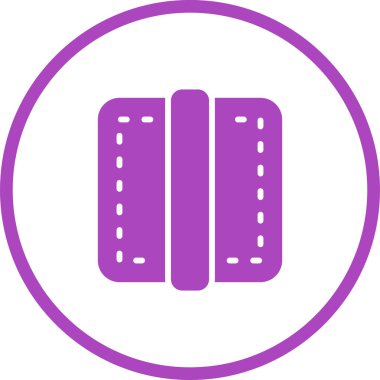 Web tasarımı için kenar simgesi, ayırıcı satır vektör işareti 