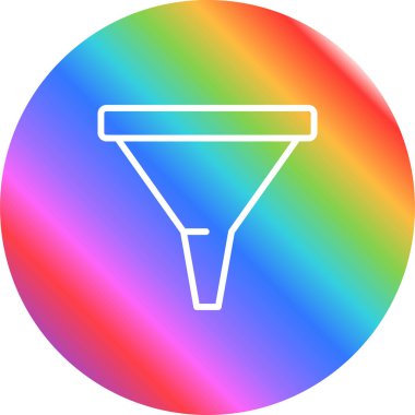 Çöp Posta Filtresi web simgesi, basit vektör illüstrasyonu