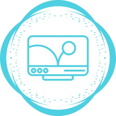 bilgisayar simgesi, vektör illüstrasyonu basit tasarım