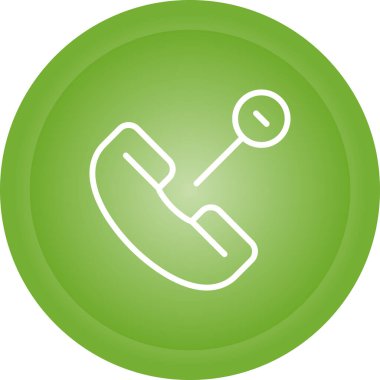 telefon arama simgesi, vektör illüstrasyonu