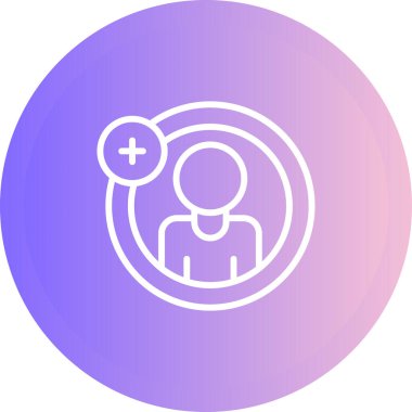 Hesap ekle. Web simgesi basit illüstrasyon