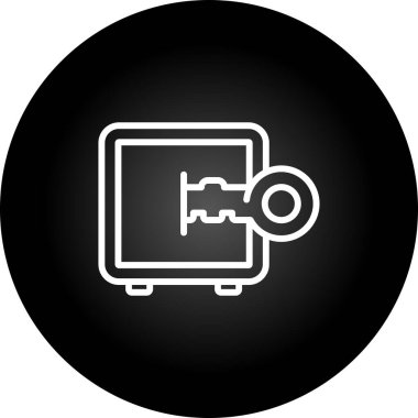 Güvenli vektör web simgesi illüstrasyonu