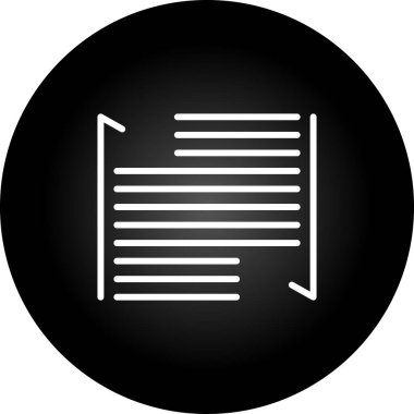 Girinti web simgesi, vektör illüstrasyonu 