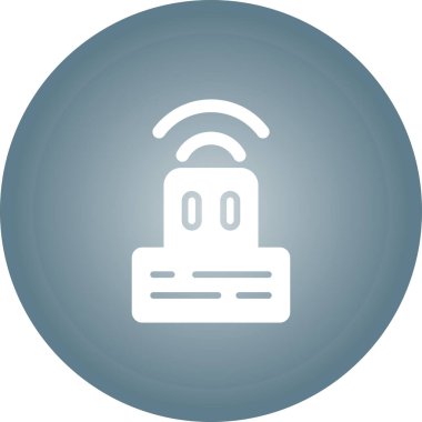 wi-fi web simgesi, vektör illüstrasyonu 