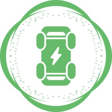 Elektrik Kaykayı web simgesi, basit vektör illüstrasyonu 