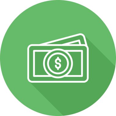 Para için. Web simgesi vektör illüstrasyonu 