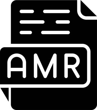 AMR dosya biçimi web simgesi çizimi