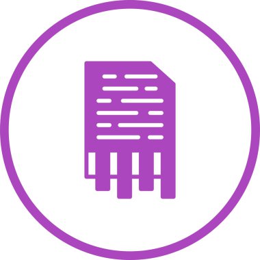 kağıt öğütücü simge vektör illüstrasyonu 