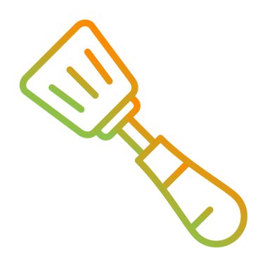 Spatula Simgesinin Vektör illüstrasyonu 